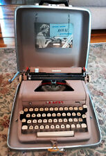 Vintage 1950s Royal Quiet Deluxe Portable Typewriter. Case and Key picture