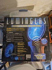 RARE Luminglas 12” Blue Sunburst Plasma Touch Voice Music Interactive Light picture