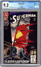 Superman #75 2nd Printing CGC 9.2 1993 4271497019 picture