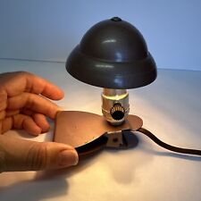 Metal Clip On Small Work Lamp Night Light Headboard Bed Reading VTG 5
