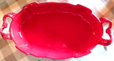 Italica ARS red oval oven proof casserole baking dish picture