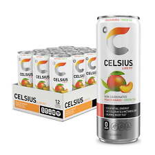 CELSIUS Green Tea Peach Mango, Functional Essential Energy Drink 12 fl oz picture