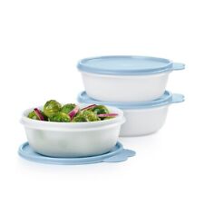 Tupperware MODULAR BOWL Blue Sheer 3pc Small Set BRAND NEW picture
