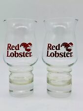 Lot of 2 Red Lobster Vintage Hurricane Promotional Drinking Glasses 6 3/4” L@@K picture