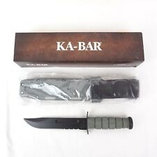 KA-BAR 5012 Combat Utility Serrated Fixed Knife In Foliage Green 5012 W/ Sheath  picture