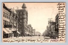 Joplin MO-Missouri, Main Street Looking South, Antique, Vintage c1907 Postcard picture