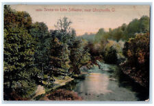 1909 Scene on Little Stillwater Near Uhrichsville Ohio OH Antique Postcard picture