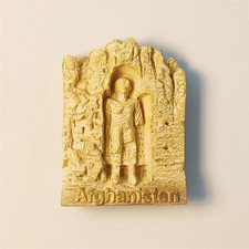 Afghanistan Bamiyan Buddhas Collectible Tourist Souvenir 3D Resin Fridge Magnet picture