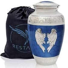 Blue Ashes Urn Blue Cremation Urn for Human Ashes Adult picture