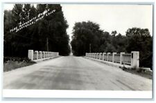 c1950's Pere Marquette Bridge View Scottville Michigan MI RPPC Photo Postcard picture