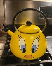 Vintage 2000 Warner Brothers Studios Looney Tunes Tweety Bird Tea Kettle Pot picture