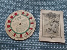 Early 20th Cent. MOTHERS FRIEND TONIC Brochure & Family RHYTHYM CALCULATOR WHEEL picture