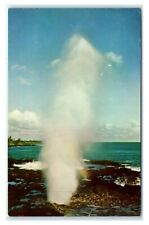 Postcard Spouting Horn, Kauai's famed sea-water geyser, Hawaii HI 1965  G35 picture