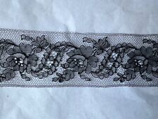Stunning Antique Handmade CHANTILLY LACE Insertion 250cm by 9.5cm picture