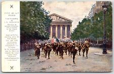 WW1 WWI July 4th 1918 Paris Wilson Avenue American Troops Red Cross Postcard picture