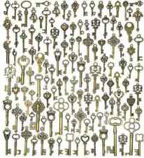 Lot Of 125 Vintage Style Antique Skeleton Furniture Cabinet Old Lock Keys Jewelr picture