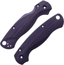 Flytanium PM2 2 Lotus Scales Purple G10 Construction Uses Hardware For Spyderco picture