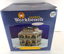 VTG Santas Workbench Christmas Village NEW Riverview Manor Victorian Series 2003 picture