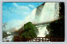 Niagara Falls NY-New York, View From Cave Winds Walk, c1957 Vintage Postcard picture