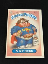 1986 Garbage Pail Kids Sticker 172a Nat Nerd Die-Cut Error picture