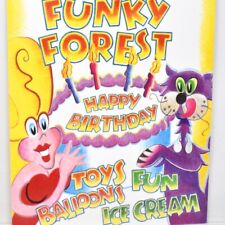 1990s Funky Forest Restaurant Menu Birthday Party Events Toy Balloon Scotland UK picture