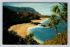 Kauai HI-Hawaii, Lumahai Beach, Scenic View, Antique, Vintage Postcard picture
