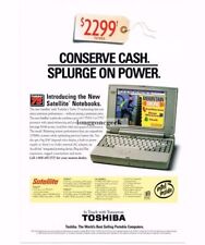 1995 TOSHIBA Satellite T22110CS Notebook Computer Portable Laptop Vintage Print  picture