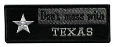 Don't Mess with Texas Flag Embroidered Patch [Iron on Sew on - 4.0 X 1.5 -DT7] picture