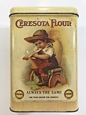Vintage CERESOTA FLOUR Tin Storage Box Advertising Canister-Farmhouse Decor-NICE picture