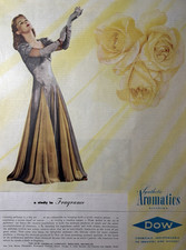 1945 Dow Chemical Co Industry Victory Aromatics Fragrance Synthetic VTG Print Ad picture