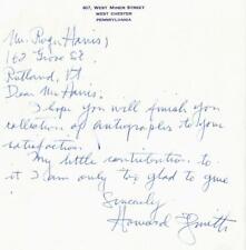 RARE “1932 Summer Olympics Artist” Howard Everett Smith Hand Written Letter picture