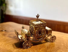 Rare 19th C. Viennese Gilt Bronze Enamel Painted Carriage picture