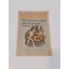1930s 40s Diabetes Booklet Metropolitan Life Insurance Early Health Education picture
