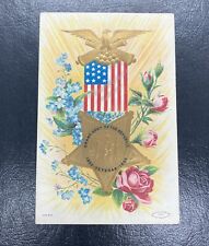 1909 American Flag Taggart Postcard Grand Army of the Republic Veteran UnPosted picture