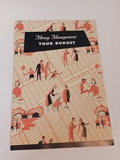 1951 Household Finance Money Management Budget Planner Booklet Mid Century picture