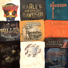 Harley Davidson T-Shirts Lot 10 Motorcycles Resale Wholesale 2-Sided Biker Tees picture