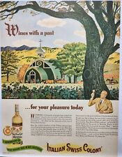 1943 Italian Swiss Colony California Sauterne Wine Print Ad Man Cave Poster Art picture