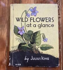 WILDFLOWERS AT A GLANCE ANTIQUE VINTAGE BOOK JULIUS KING HB COLOR ILLUSTRATIONS picture