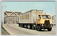 Postcard Memphis, Tennessee, Mississippi River Bridge, Viking Semi A427 picture