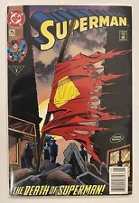 Superman #75 ✅ Newsstand 1st Print Key Death of Superman ✅ DC Comics ✅ 1993 picture