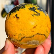 371g High Grade Bumblebee Jasper Volcanic Rock Crystal Sphere Ball Healing Reiki picture