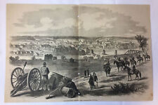 1862 magazine engraving~14x21~FREDERICKSBURG,VIRGINIA ~ Civil War picture