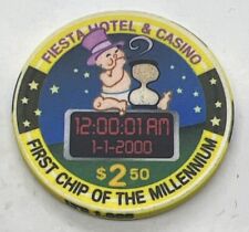 FIESTA CASINO HOTEL $2.50 chip N Las Vegas Nevada First of the Millennium 2000 picture
