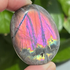 Natural Purple Labradorite Play with Reiki Healing polishing Mineral Gem 1PC picture