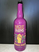 ROGUE Farms Marrionberry Braggot EMPTY Beer Glass BTL w/Cap 750ml picture