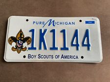 RARE 2019 HANDICAP Michigan BOY SCOUTS License plate WOW picture