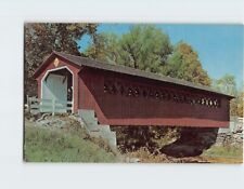 Postcard Covered Bridge Nature Scene picture