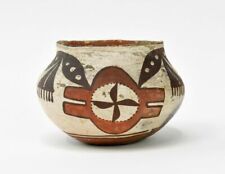 Historic Acoma -Laguna Pueblo polychrome pottery jar; ca. 1900,  4