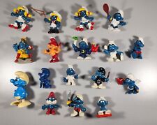 LOT OF 17 VINTAGE SMURFS TOY COLLECTION  picture
