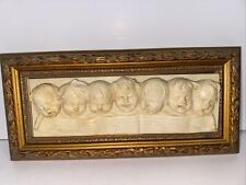 Vintage Tirrenia Italian Made Seven Children Singing Wall Plaque picture